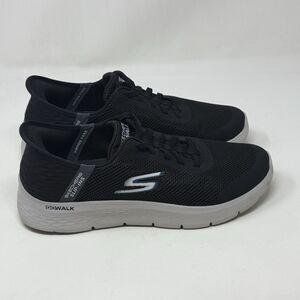 Skechers Performance Go Walk Flex Shoes Mens 9 Black Hands Free Slip Ins